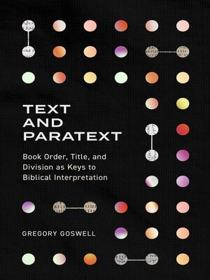 cover image of Text and Paratext